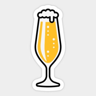 Pilsner Glass Slim (Beer Drinker / Pils / 3C) Sticker